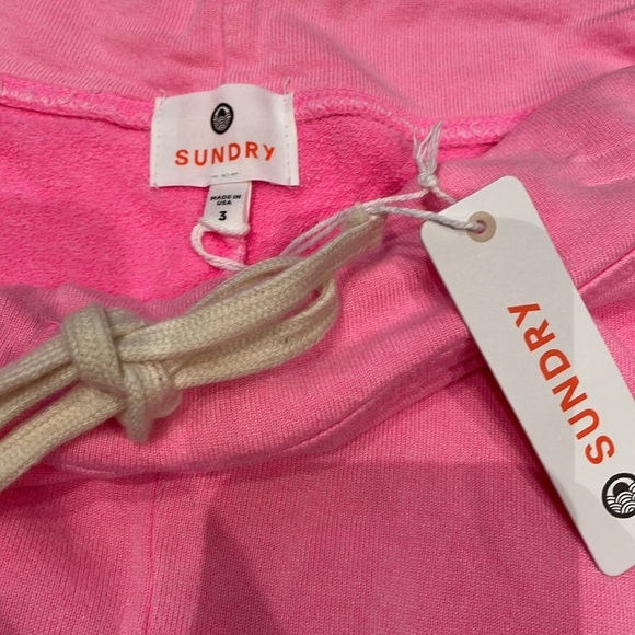🆕 Anthropology | Sundry Pink Stripes Joggers. Size 3 (Large) - Picture 8 of 10